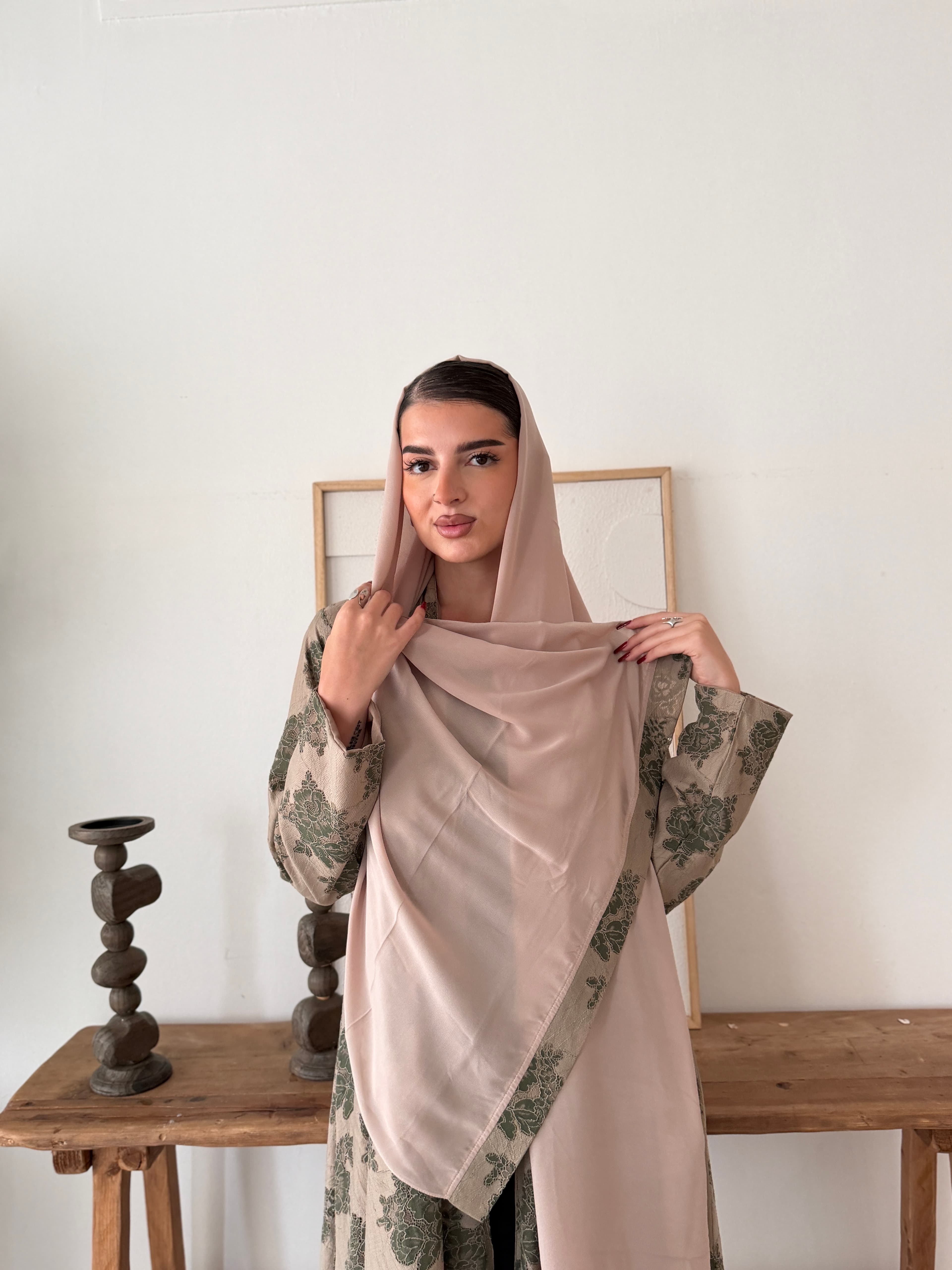 عباية غيمة اخضر